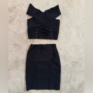 Guess Black Two-Piece Dress